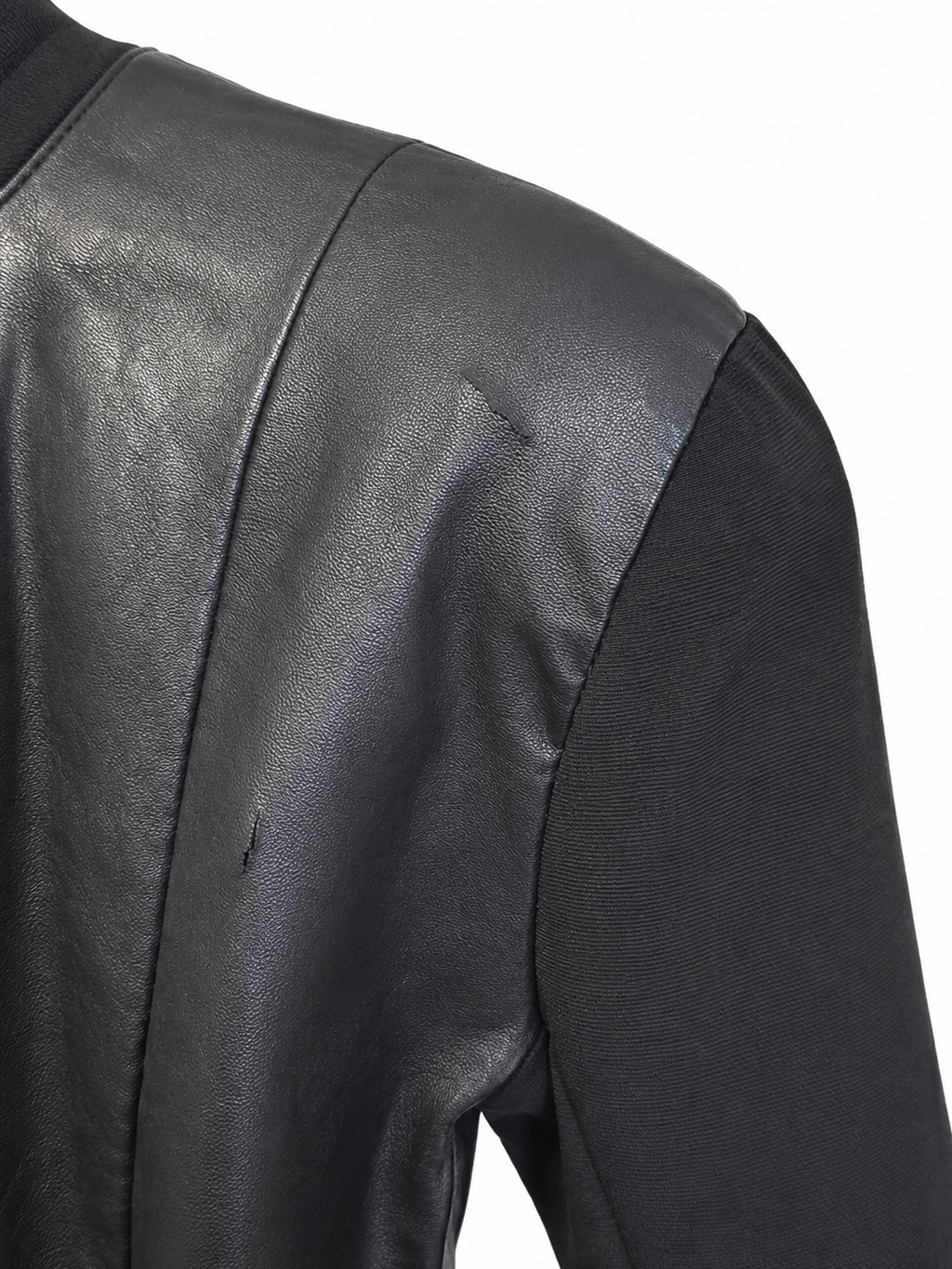 Romeo & Juliet Couture Black Faux Leather Peplum Jacket Women's Medium