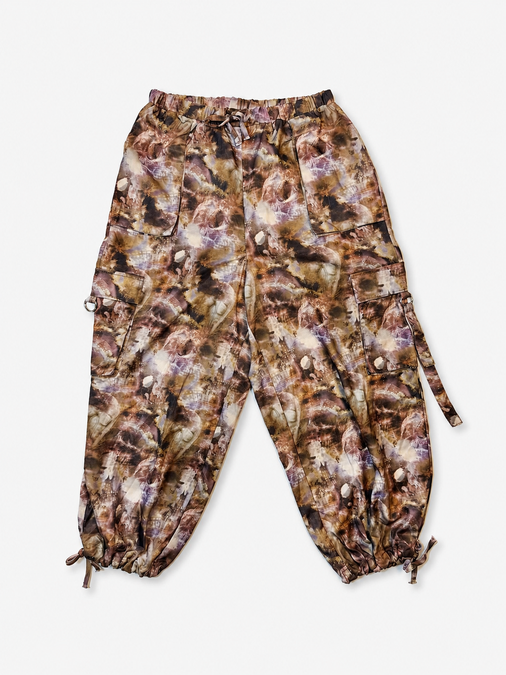 The Ragged Priest cargo parachute pants back view