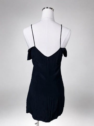 Cleobella Navy Gold Beaded Mini Dress XS Petite NWOT