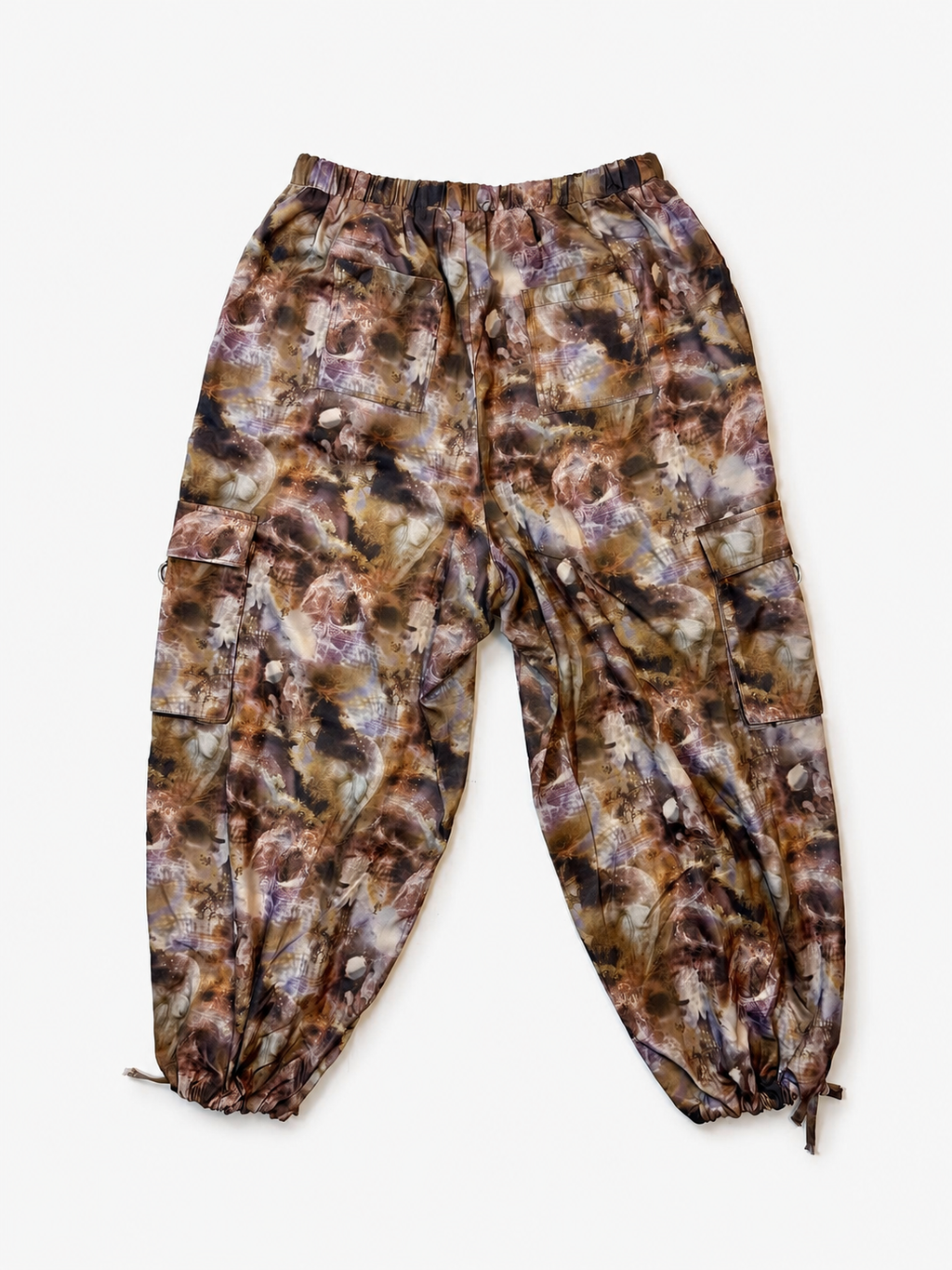 The Ragged Priest multicolor abstract cargo pants angled view