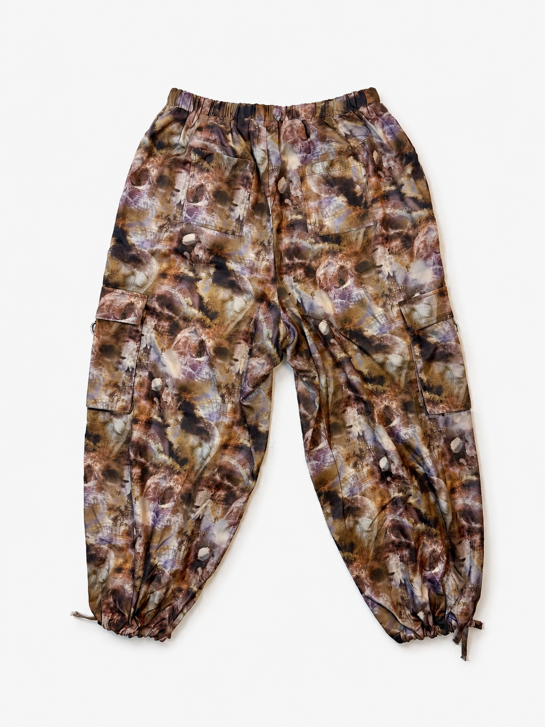 The Ragged Priest multicolor abstract cargo pants angled view