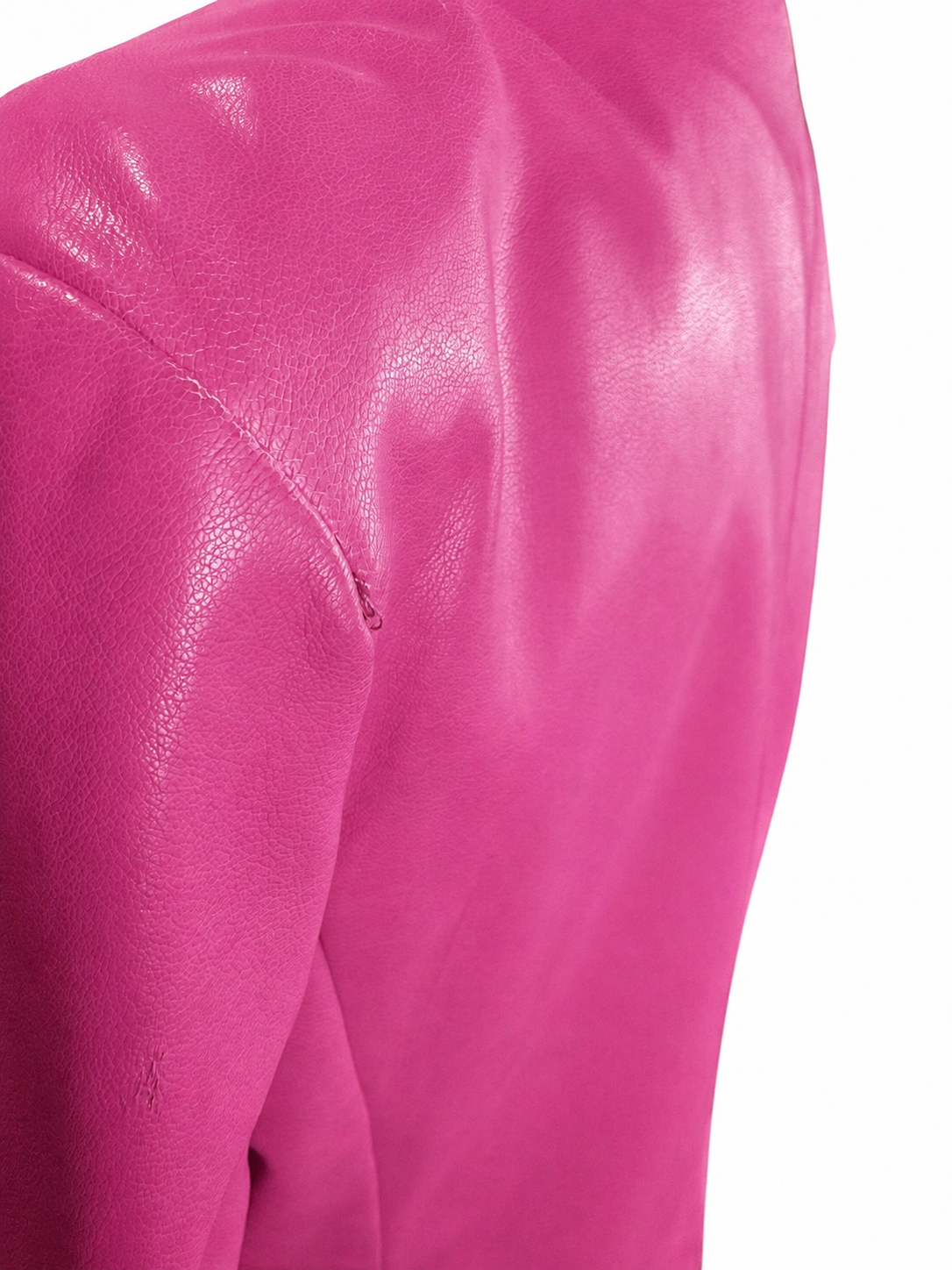 Windsor Hot Pink Faux Leather Blazer Size Small Barbiecore Party Jacket