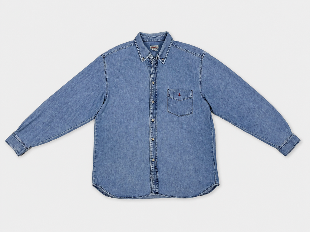 Vintage Guess Jeans USA Denim Button-Down Shirt – Men’s / Unisex XXL