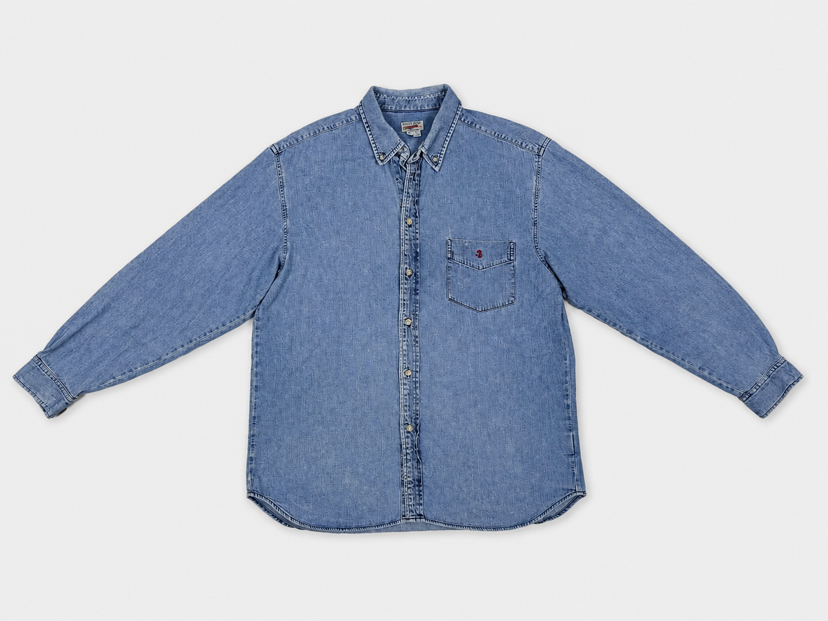 Vintage Guess Jeans USA Denim Button-Down Shirt – Men’s / Unisex XXL