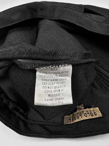 Wow Couture black caged bandage mini skirt detail view