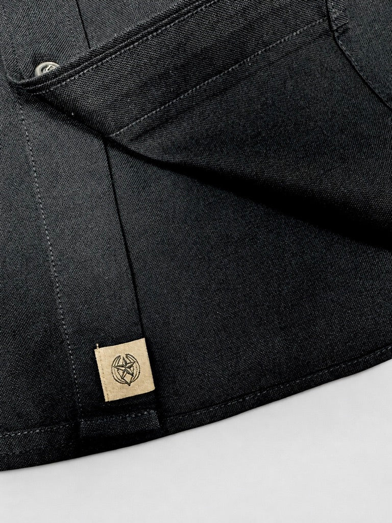 Banana Republic black cotton oxford shirt alternate view