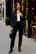 J.Crew 365 navy bouclé tweed open-front blazer, women's size 2 — product photo 1