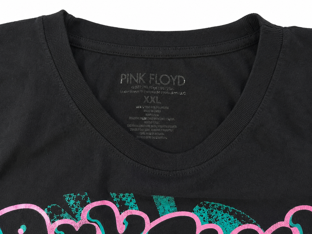 Pink Floyd cropped graphic T-shirt styling image, women's XXL