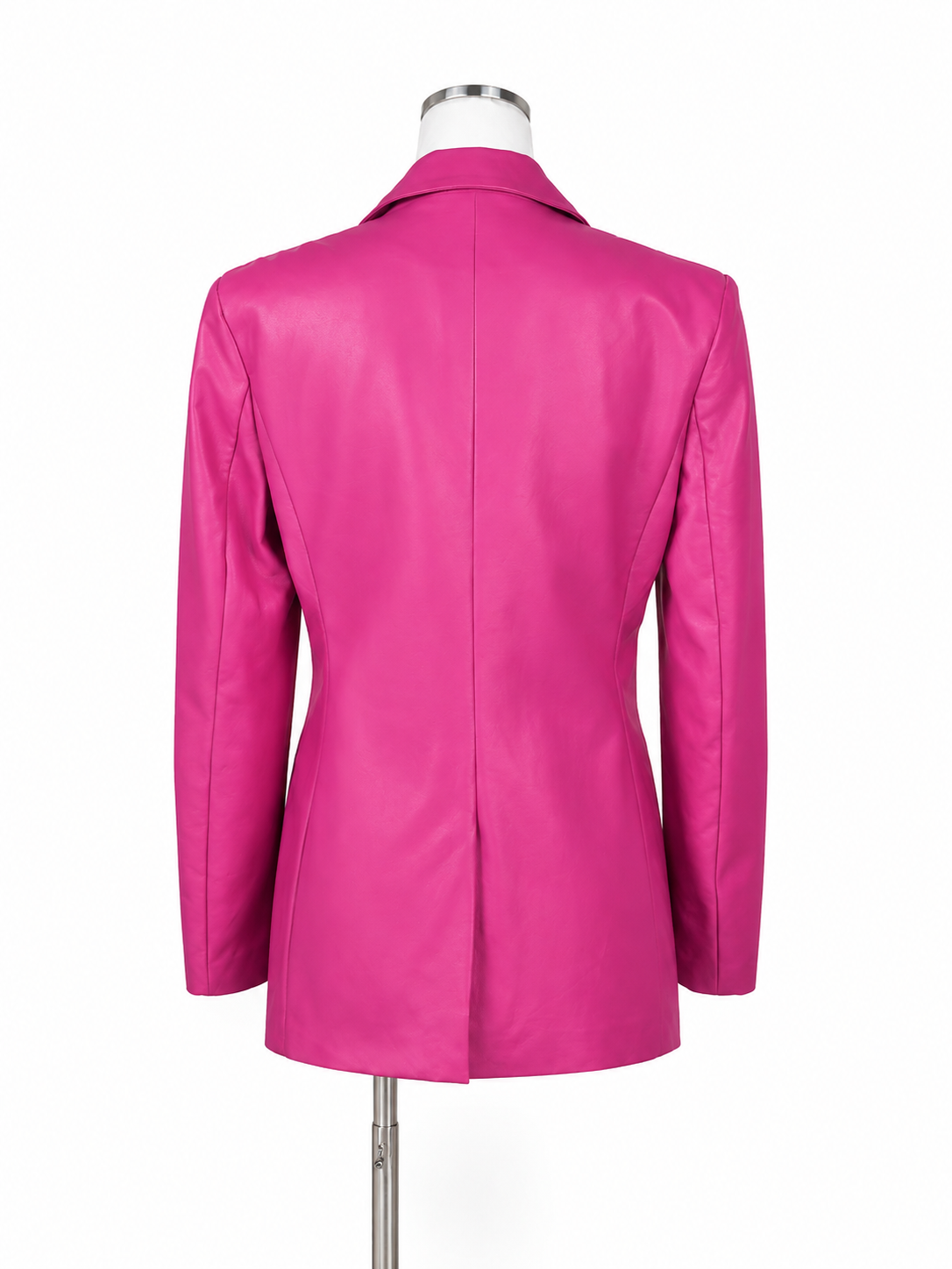Windsor Hot Pink Faux Leather Blazer Size Small Barbiecore Party Jacket
