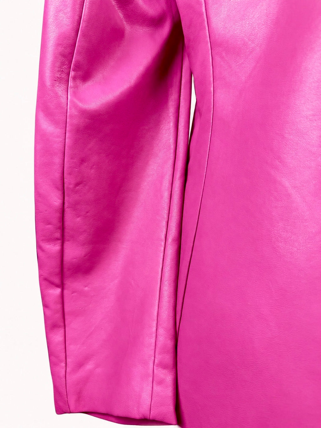 Windsor Hot Pink Faux Leather Blazer Size Small Barbiecore Party Jacket
