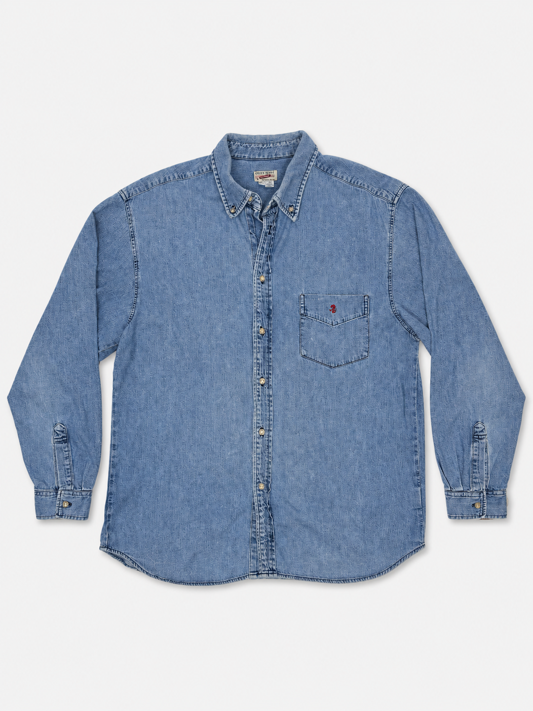 Vintage Guess Jeans USA Denim Button-Down Shirt – Men’s / Unisex XXL