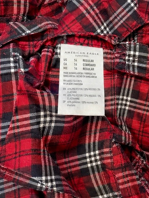 American Eagle Outfitters skirt interior tag size 14 Regular